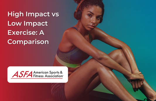 A comparison between high impact vs low impact exercises.