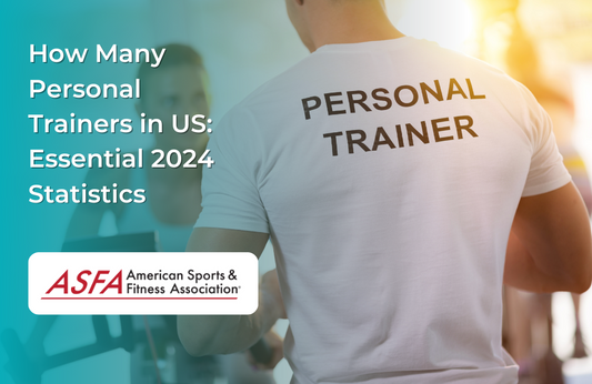 Man with his back turned, wearing a white shirt that says Personal Trainer in black letters, facing a woman working out. 
