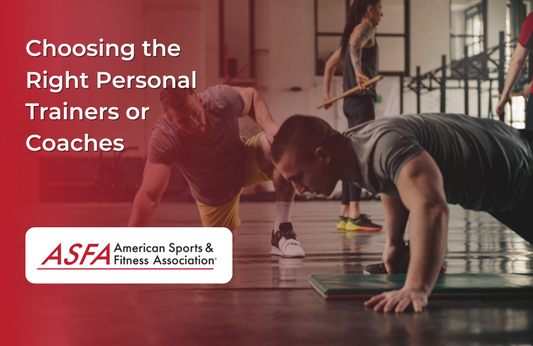 A personal trainer working with a client. 