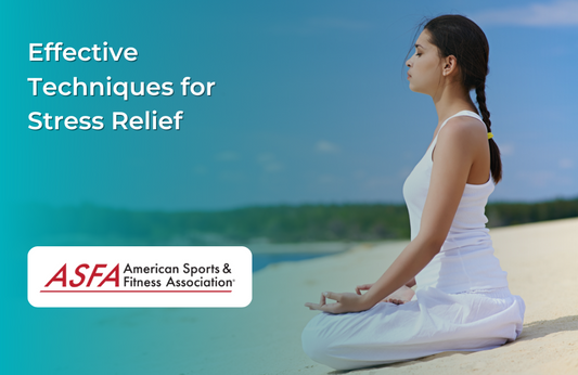 Woman meditating on a beach. 