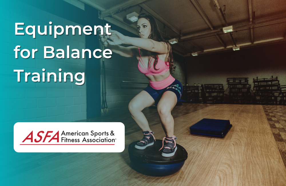 A woman balancing on a stability half ball in a gym