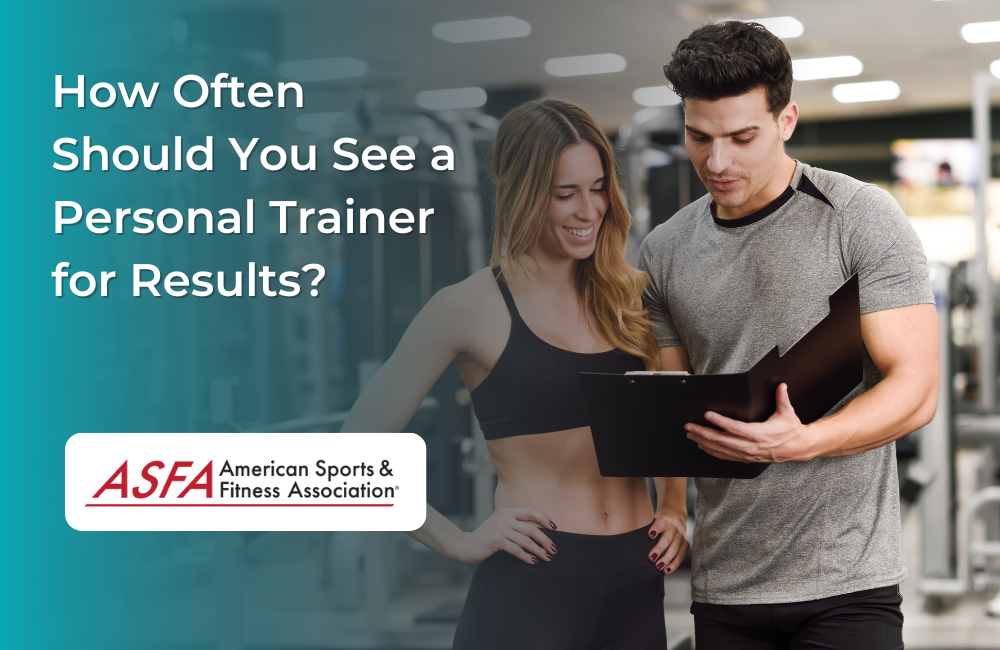 Personal Trainer going over the training results with a client