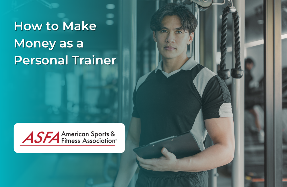 A personal trainer in a gym. 