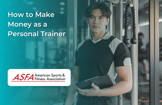 A personal trainer in a gym. 