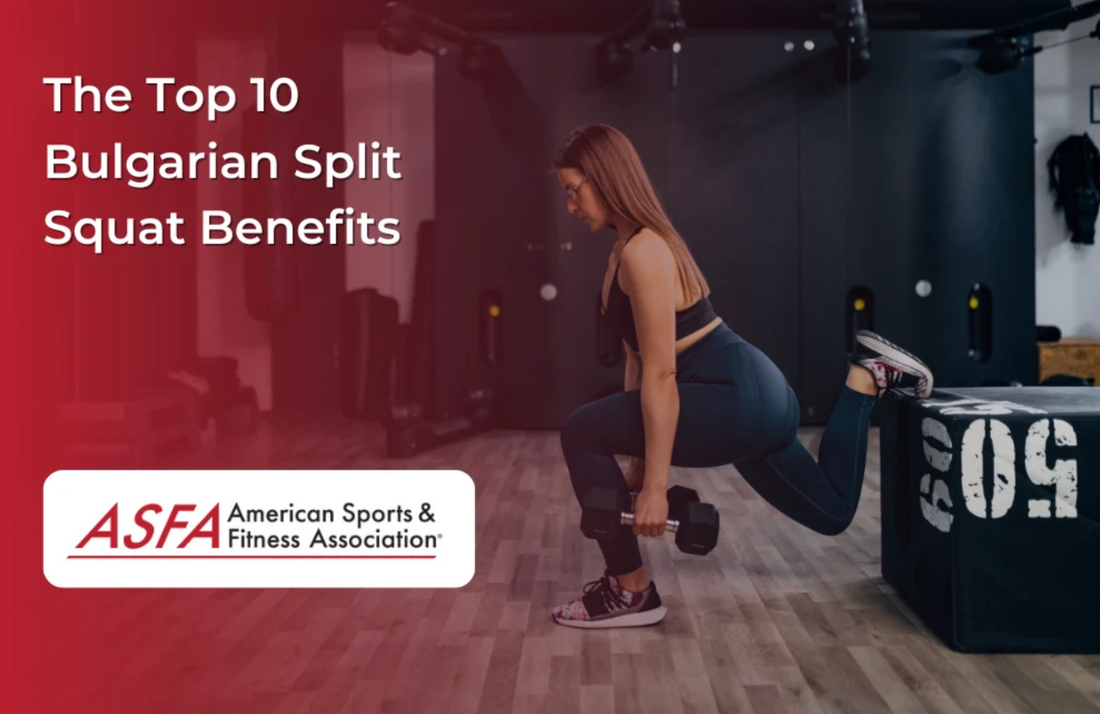 woman in athletic clothing doing a Bulgarian split squat