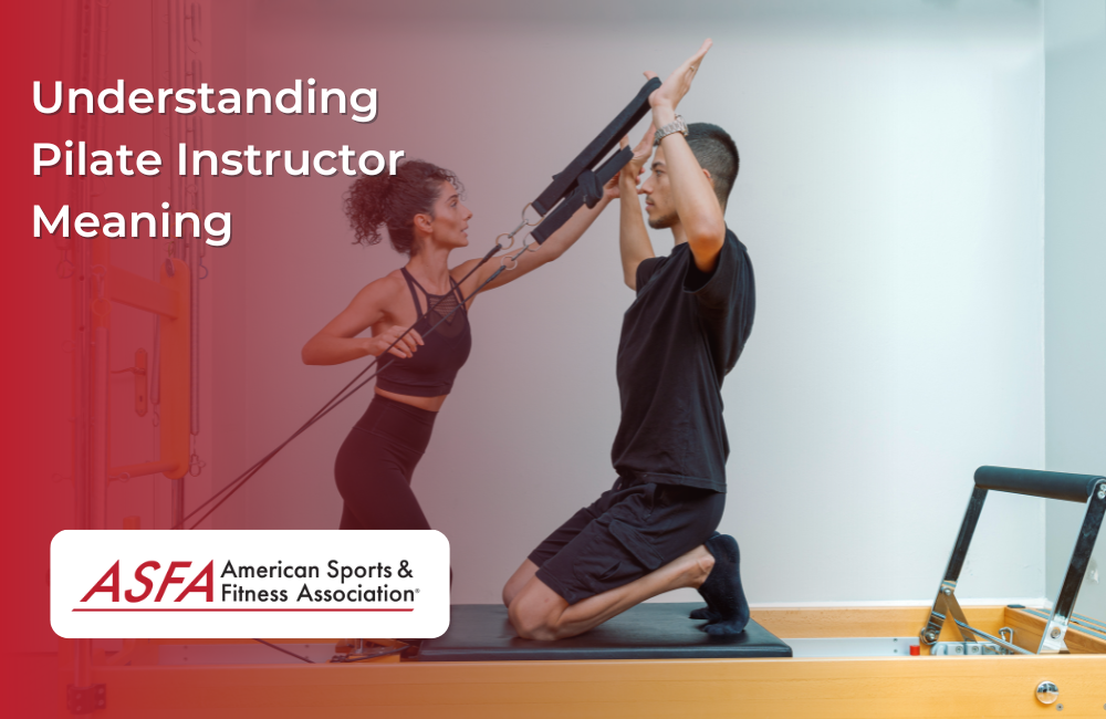 A pilate instructor giving tips on proper form to their client