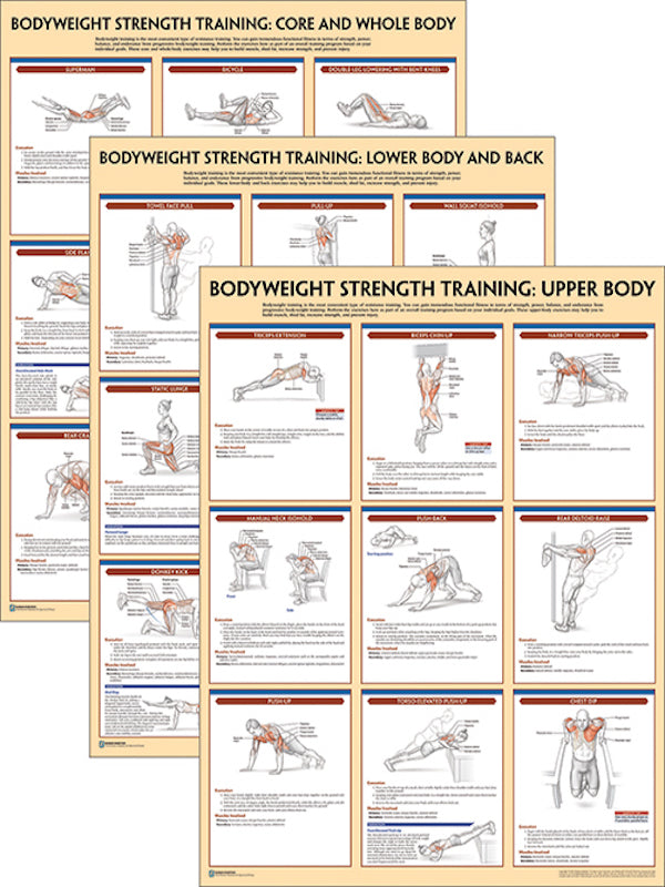 Bodyweight Strength Training Poster Series